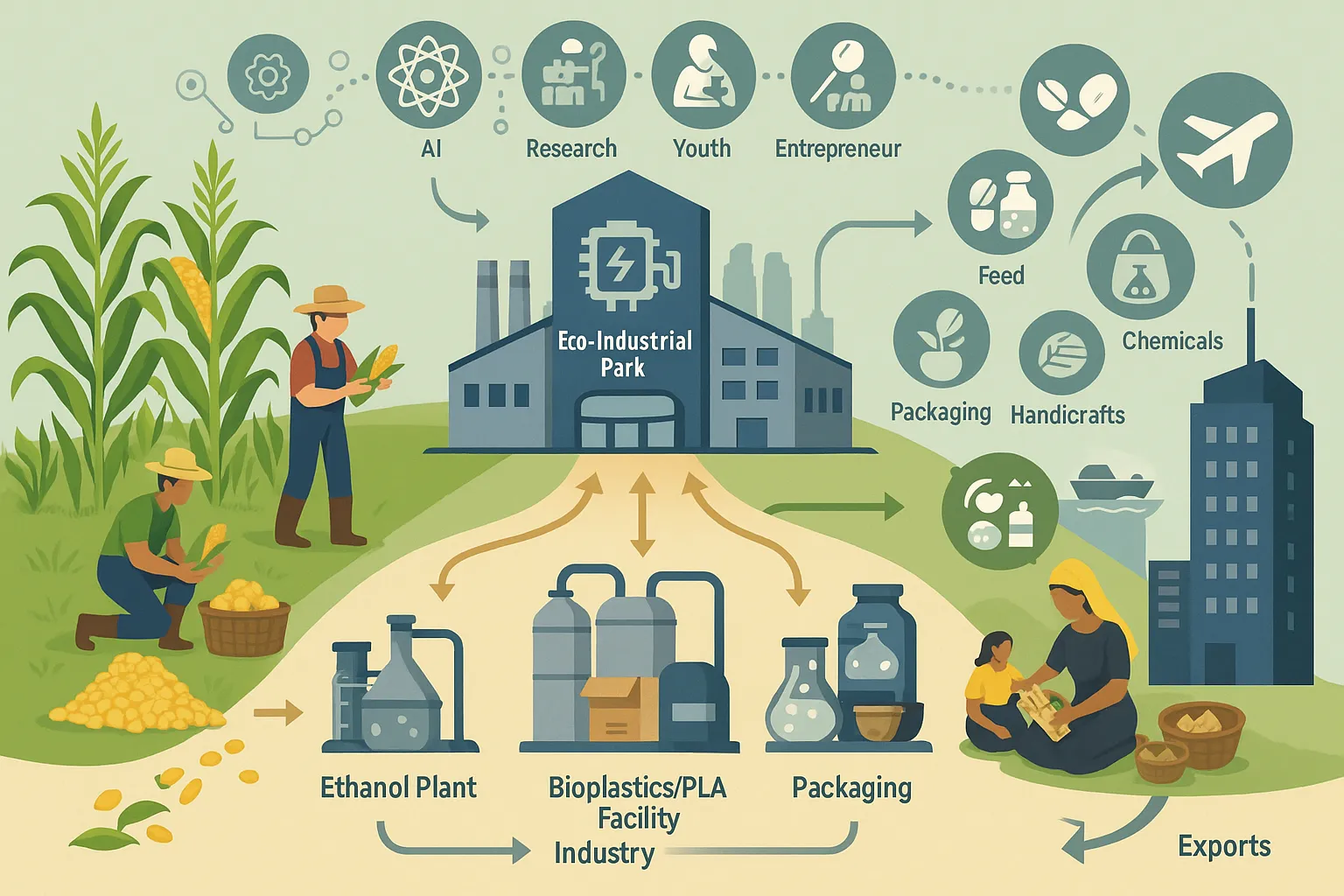 Corn to Value Added Products Export Value Chain